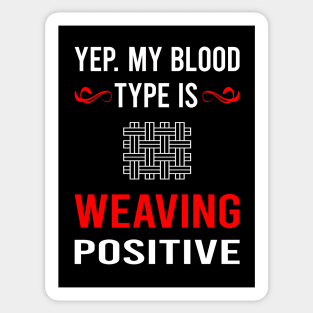 Blood Type Weaving Weaver Sticker